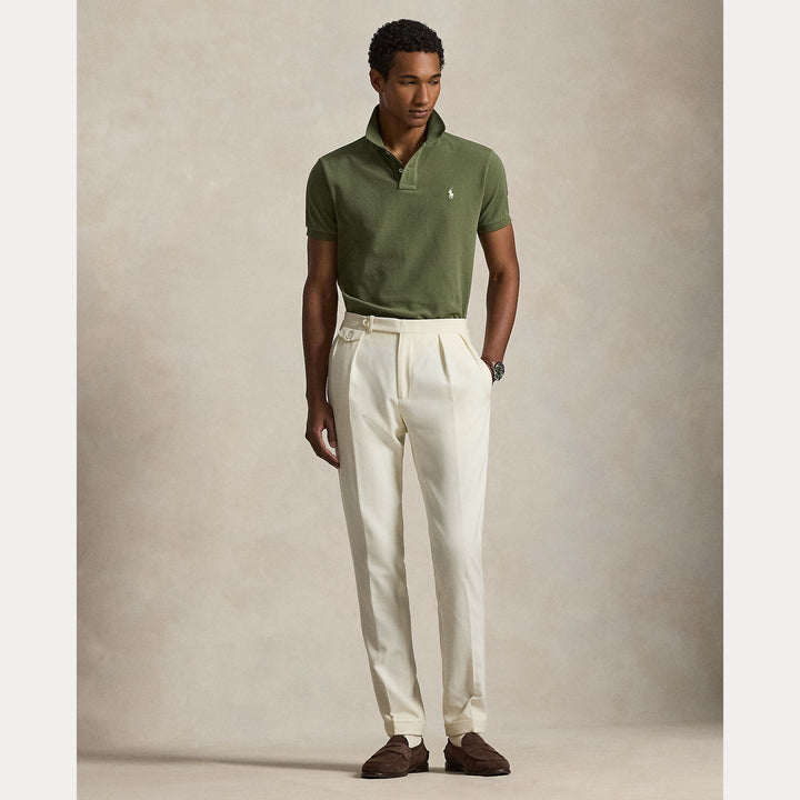 POLO Ralph Lauren Iconic Mesh Slim Fit – Groen-100% katoen-HEREN POLO'S & T-SHIRTS-Groen