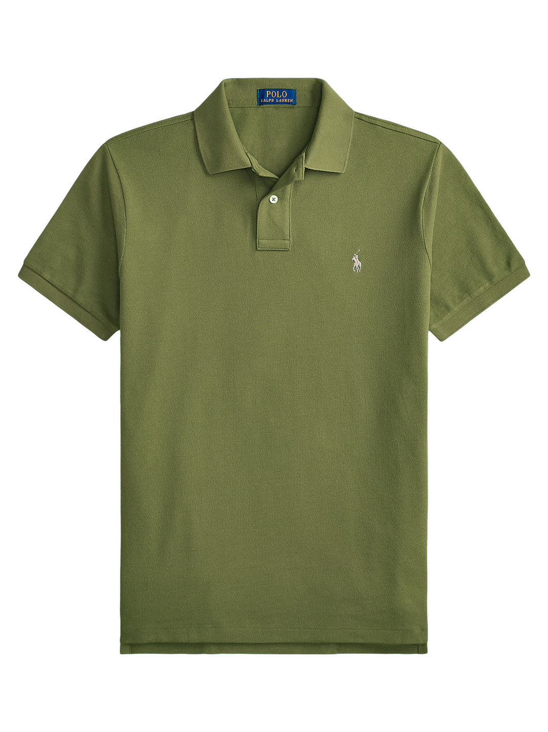 POLO Ralph Lauren Iconic Mesh Slim Fit – Groen-100% katoen-HEREN POLO'S & T-SHIRTS-Groen
