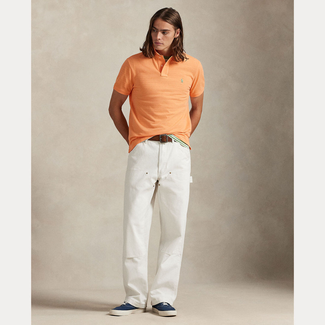 POLO Ralph Lauren Iconic Mesh Slim Fit – Oranje-100% katoen-HEREN POLO'S & T-SHIRTS-Oranje