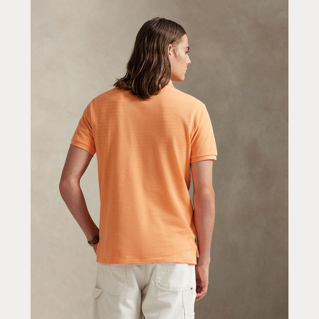 POLO Ralph Lauren Iconic Mesh Slim Fit – Oranje-100% katoen-HEREN POLO'S & T-SHIRTS-Oranje
