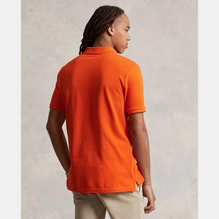 POLO Ralph Lauren Iconic Mesh Slim Fit – Oranje-100% katoen-HEREN POLO'S & T-SHIRTS-Oranje
