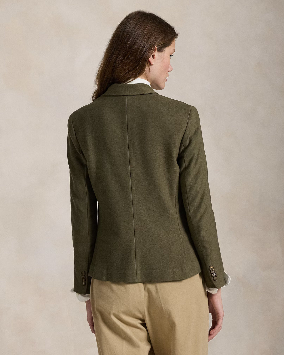 POLO Ralph Lauren Jacquard-gebreide blazer-Blazer: 98% katoen, 2% elastaan. Voering: 100% katoen.-DAMES BLAZERS & GILETS-Groen