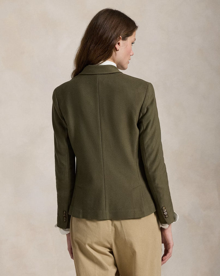 POLO Ralph Lauren Jacquard-gebreide blazer-Blazer: 98% katoen, 2% elastaan. Voering: 100% katoen.-DAMES BLAZERS & GILETS-Groen