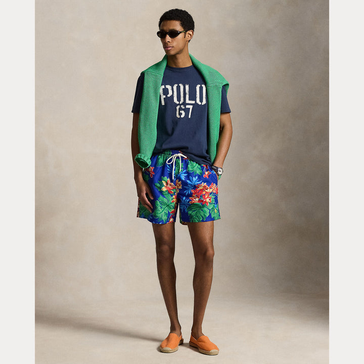 POLO Ralph Lauren jersey T-shirt – Blauw-100% katoen-HEREN POLO'S & T-SHIRTS-Blauw