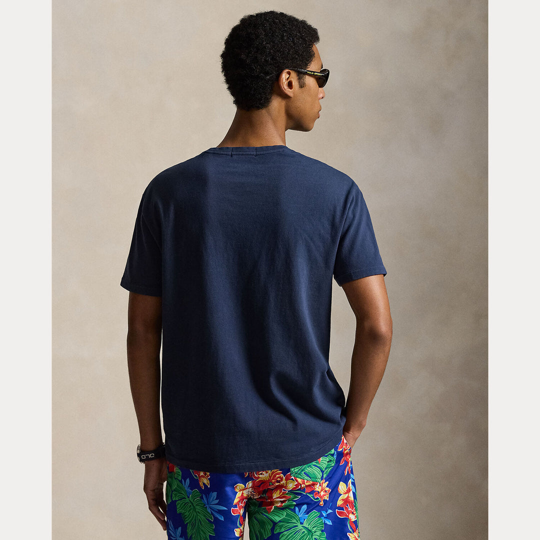 POLO Ralph Lauren jersey T-shirt – Blauw-100% katoen-HEREN POLO'S & T-SHIRTS-Blauw