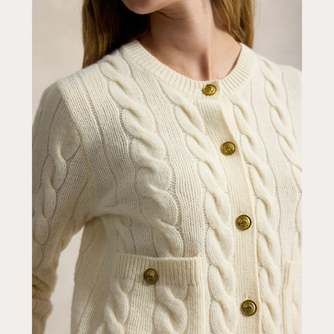 POLO Ralph Lauren Kabelgebreid Vest – Room-80% wol, 20% cashmere-DAMES TRUIEN & VESTEN-Room