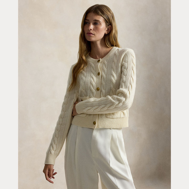 POLO Ralph Lauren Kabelgebreid Vest – Room-80% wol, 20% cashmere-DAMES TRUIEN & VESTEN-Room