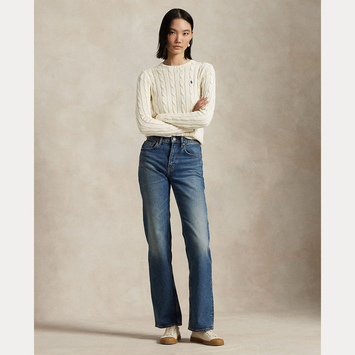 Polo Ralph Lauren Kabelgebreide Wol-Kasjmier Trui -90% wol, 10% kasjmier-DAMES TRUIEN & VESTEN-Room