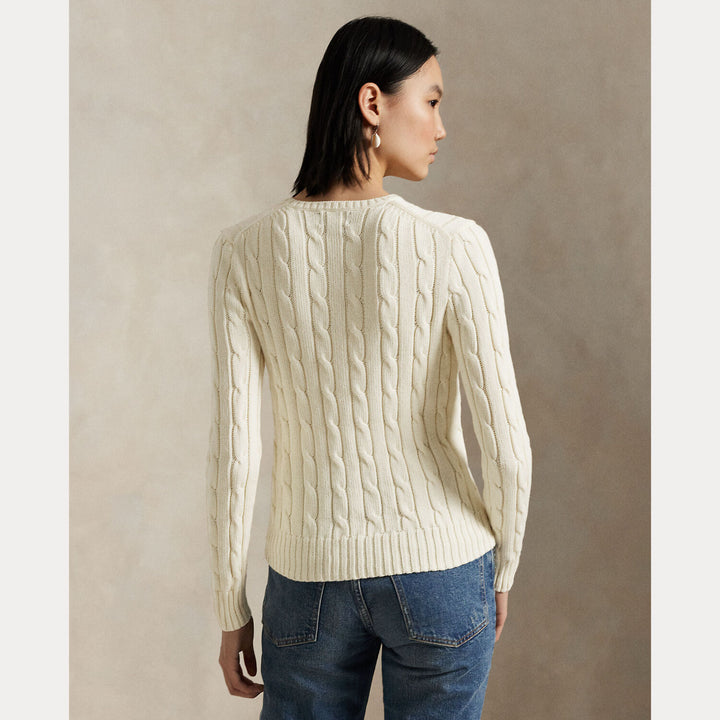Polo Ralph Lauren Kabelgebreide Wol-Kasjmier Trui -90% wol, 10% kasjmier-DAMES TRUIEN & VESTEN-Room