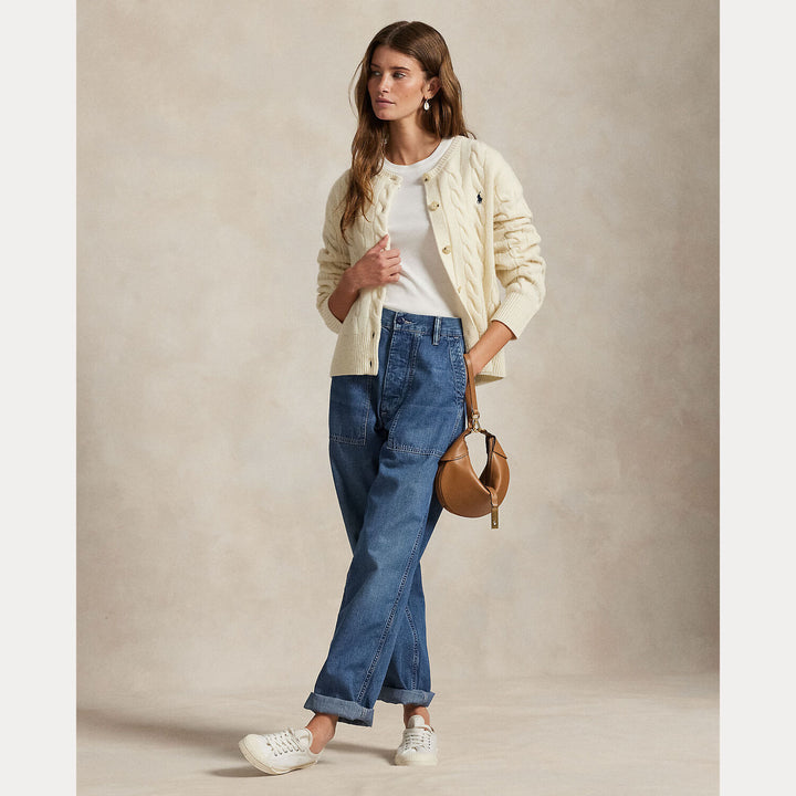 POLO Ralph Lauren Kabelvest wol en cashmere-80% wol, 20% cashmere-DAMES TRUIEN & VESTEN-Room