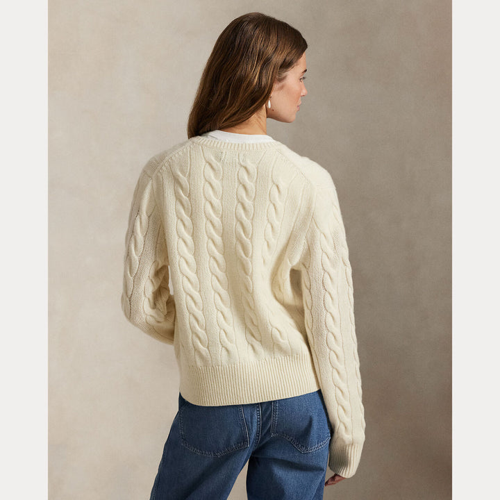 POLO Ralph Lauren Kabelvest wol en cashmere-80% wol, 20% cashmere-DAMES TRUIEN & VESTEN-Room