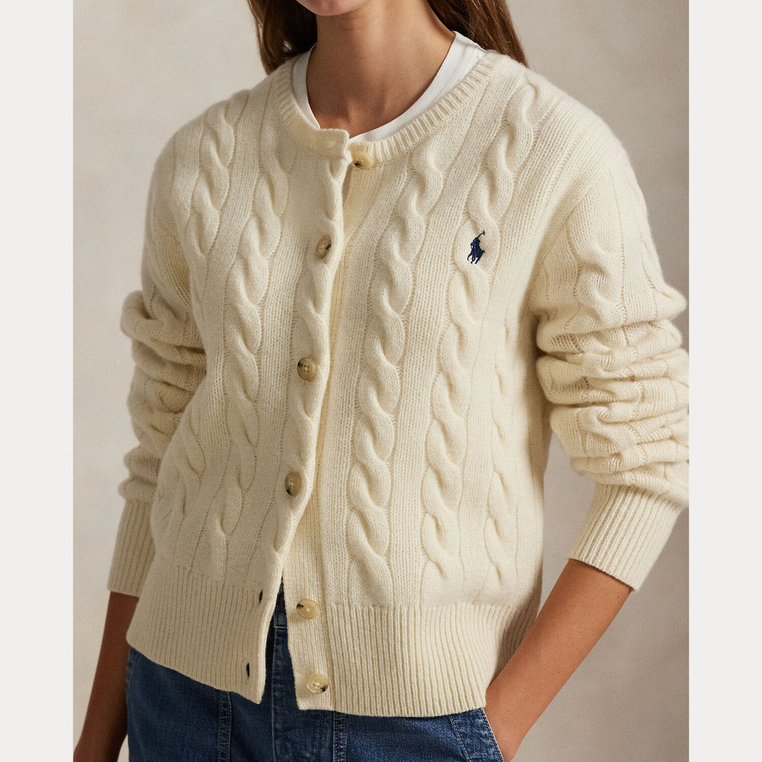 POLO Ralph Lauren Kabelvest wol en cashmere-80% wol, 20% cashmere-DAMES TRUIEN & VESTEN-Room