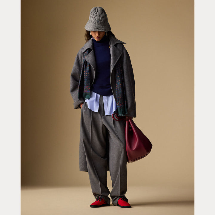 Polo Ralph Lauren Katoenblend Coltrui – Blauw-80% katoen, 17% nylon, 3% elastaan-DAMES TRUIEN & VESTEN-Blauw