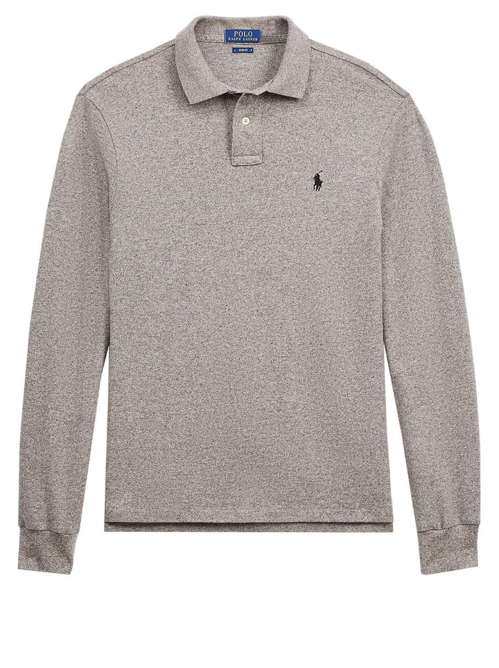 POLO Ralph Lauren lange mouw-100% katoen-HEREN POLO'S & T-SHIRTS-Grijs