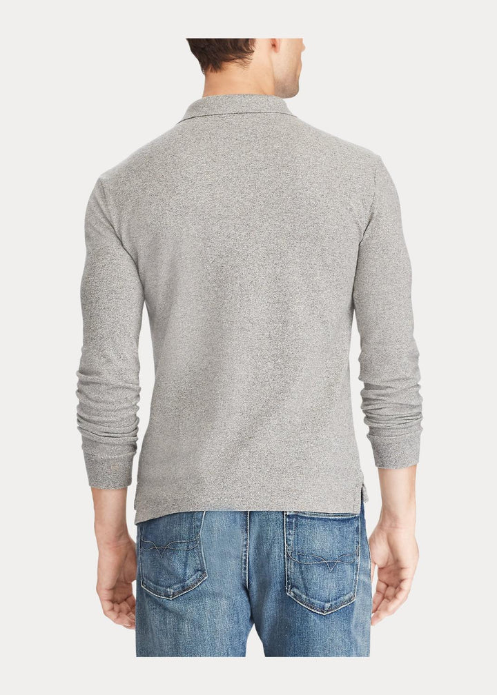 POLO Ralph Lauren lange mouw-100% katoen-HEREN POLO'S & T-SHIRTS-Grijs