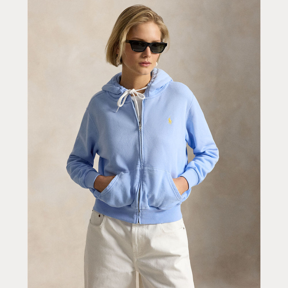 POLO Ralph Lauren Lightweight fleece vest - Blauw-84% katoen, 16% polyester-DAMES TRUIEN & VESTEN-Blauw