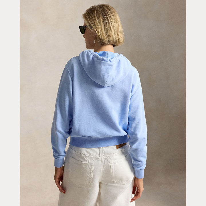 POLO Ralph Lauren Lightweight fleece vest - Blauw-84% katoen, 16% polyester-DAMES TRUIEN & VESTEN-Blauw