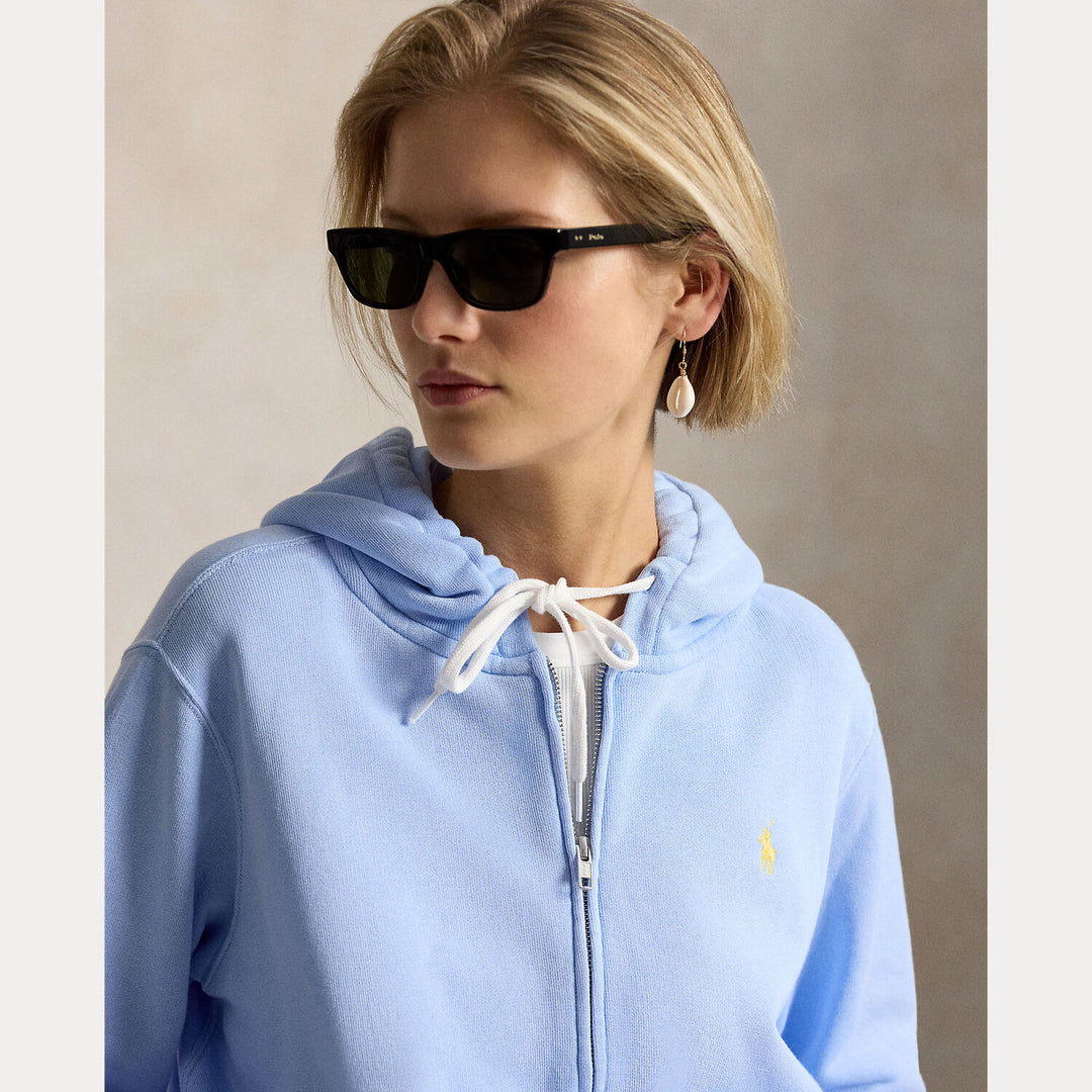 POLO Ralph Lauren Lightweight fleece vest - Blauw-84% katoen, 16% polyester-DAMES TRUIEN & VESTEN-Blauw