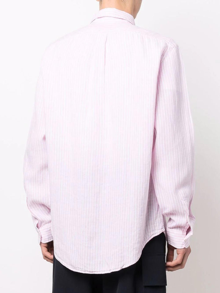 POLO Ralph Lauren linnen shirt-100% linnen-HEREN SHIRTS-Roze