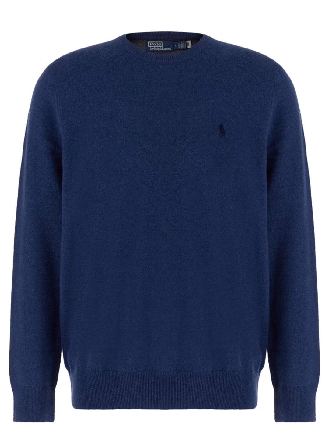 POLO Ralph Lauren longsleeve trui blauw-100% wol-HEREN TRUIEN & VESTEN-Blauw