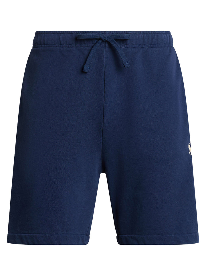 POLO Ralph Lauren Loopback fleece short – Blauw-100% katoen-HEREN BROEKEN-Blauw