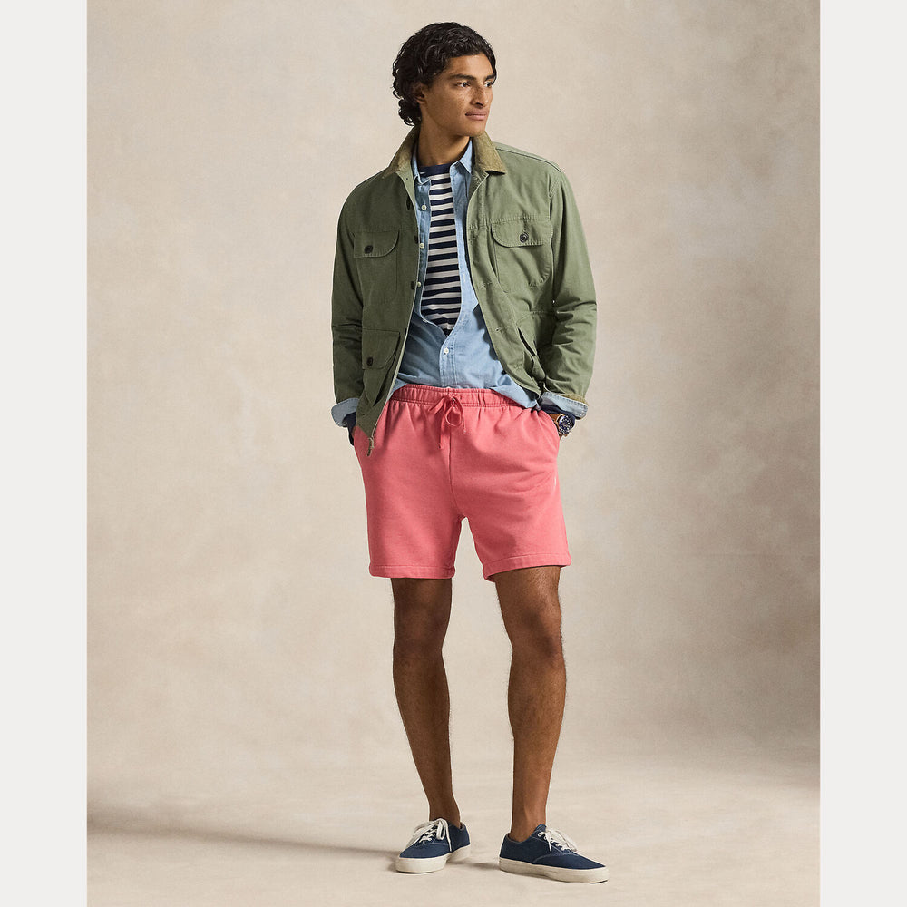 POLO Ralph Lauren Loopback fleece short – Rood-100% katoen-HEREN BROEKEN-Rood