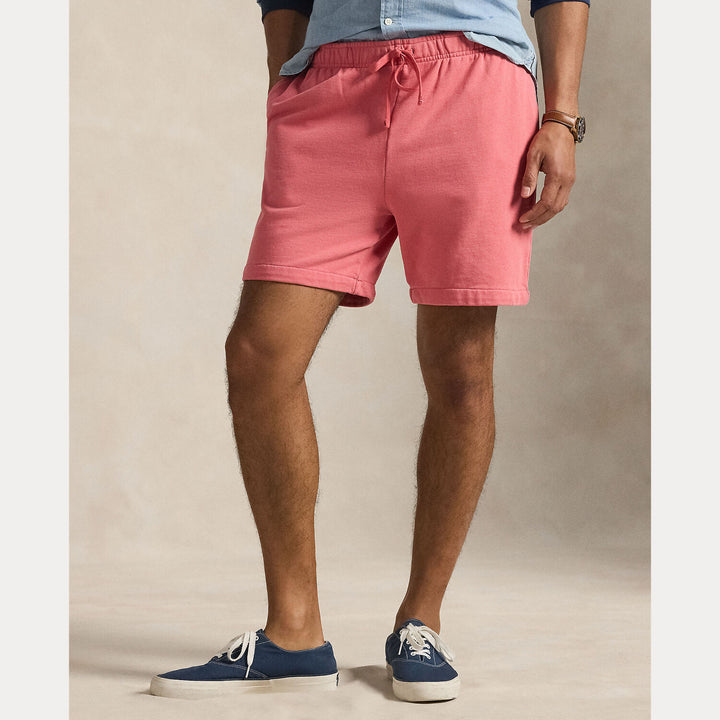 POLO Ralph Lauren Loopback fleece short – Rood-100% katoen-HEREN BROEKEN-Rood