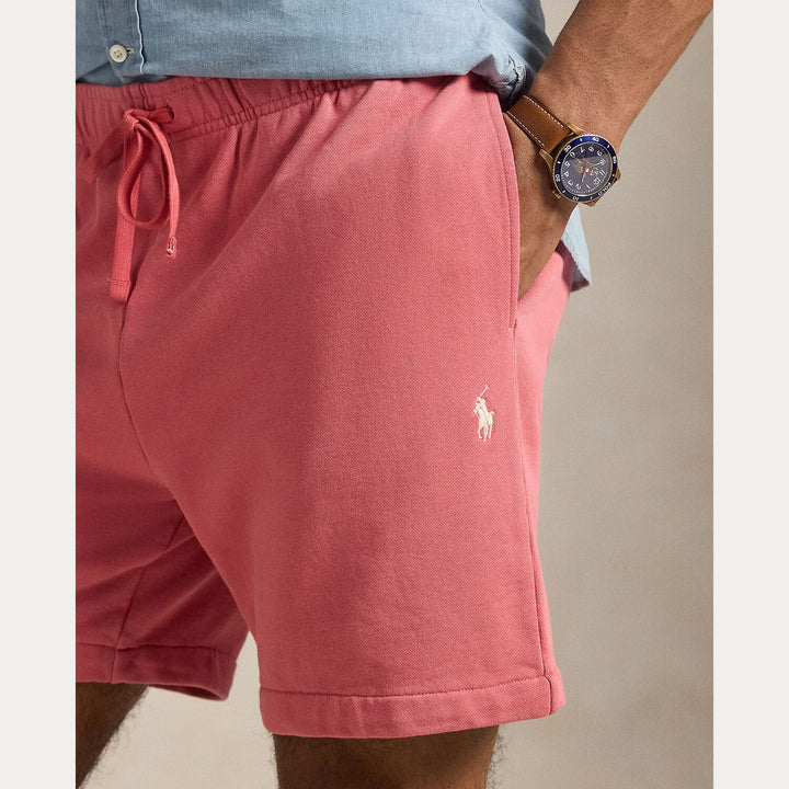 POLO Ralph Lauren Loopback fleece short – Rood-100% katoen-HEREN BROEKEN-Rood