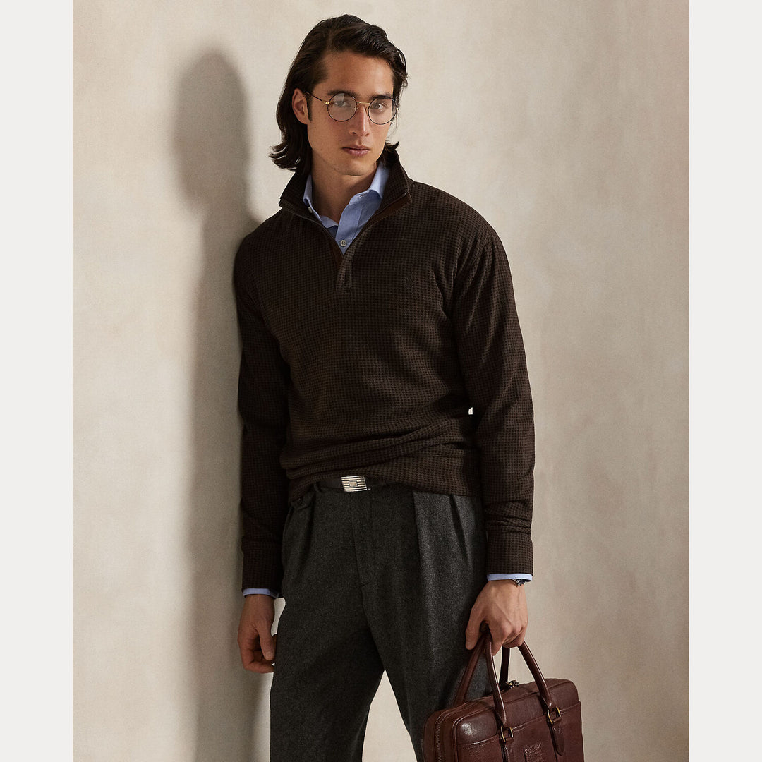 POLO Ralph Lauren – Luxury Jersey Pullover -69% katoen, 29% viscose, 2% nylon-HEREN TRUIEN & VESTEN-Bruin