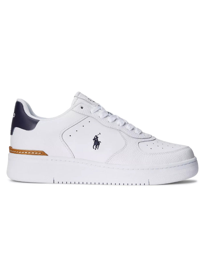 Polo Ralph Lauren Masters Court Sneakers – Wit-Leer-HEREN SCHOENEN & RIEMEN-Wit