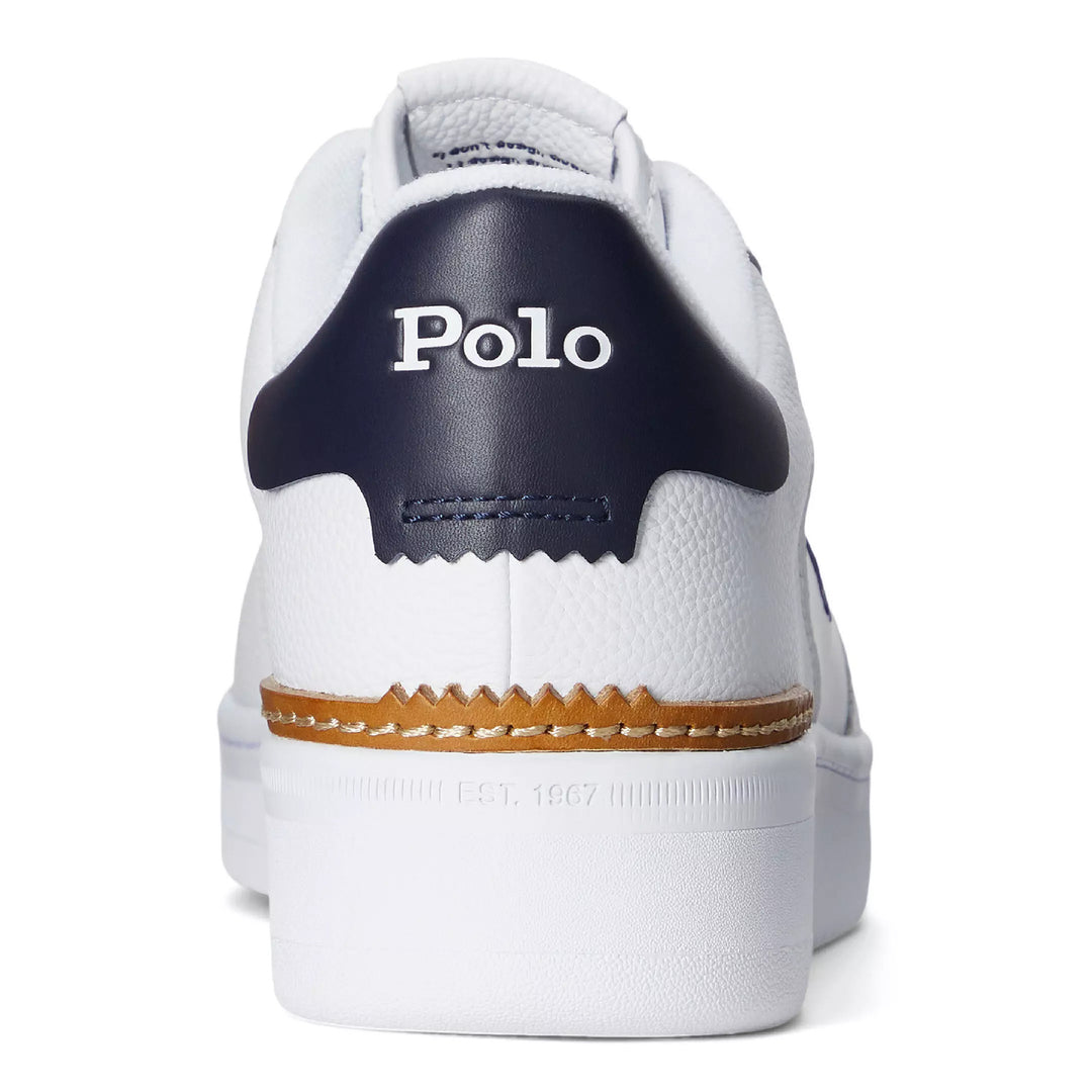 Polo Ralph Lauren Masters Court Sneakers – Wit-Leer-HEREN SCHOENEN & RIEMEN-Wit