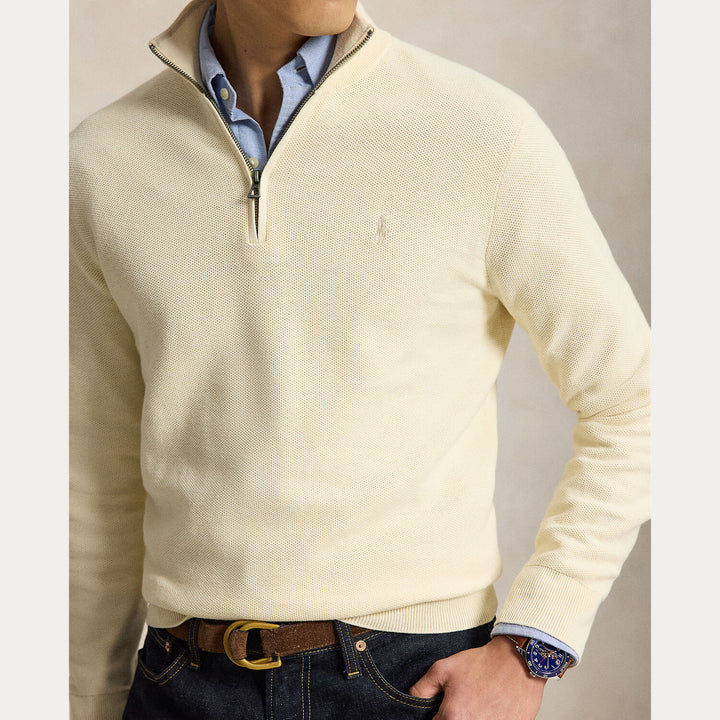 POLO Ralph Lauren Mesh Knit Half Zip – Room-100% katoen-HEREN TRUIEN & VESTEN-Room