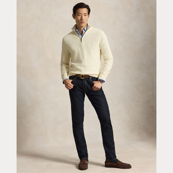POLO Ralph Lauren Mesh Knit Half Zip – Room-100% katoen-HEREN TRUIEN & VESTEN-Room