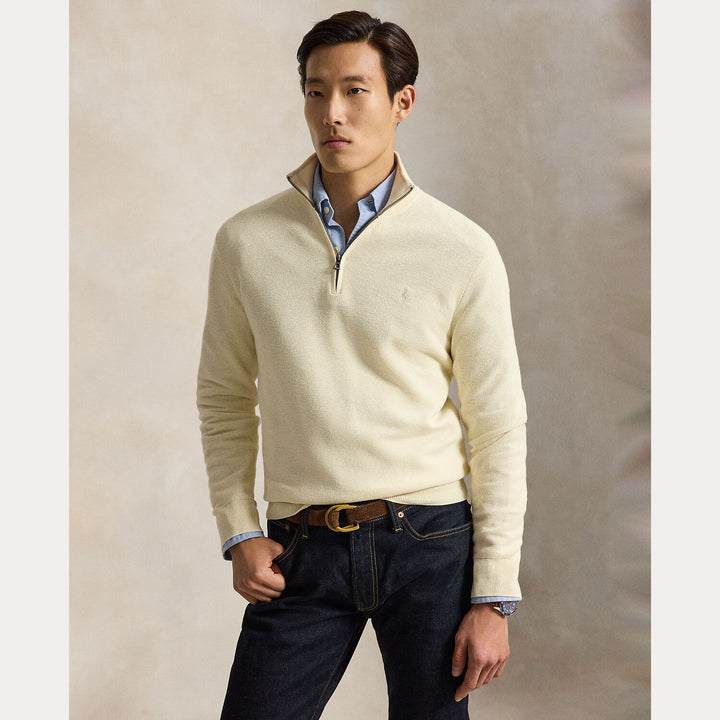 POLO Ralph Lauren Mesh Knit Half Zip – Room-100% katoen-HEREN TRUIEN & VESTEN-Room