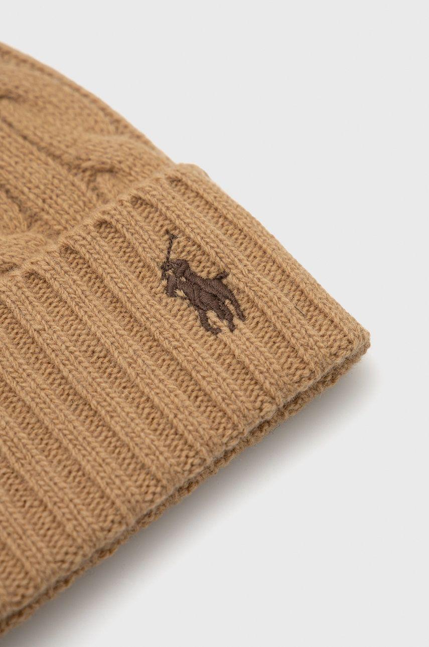 POLO Ralph Lauren muts beige-80% wol, 20% polyamide-HEREN ACCESSOIRES-Beige