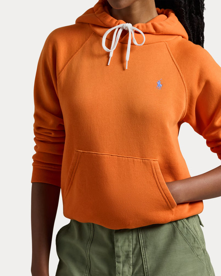 POLO Ralph Lauren oranje hoodie-Model: 83% katoen, 17% polyester.-DAMES TRUIEN & VESTEN-Oranje