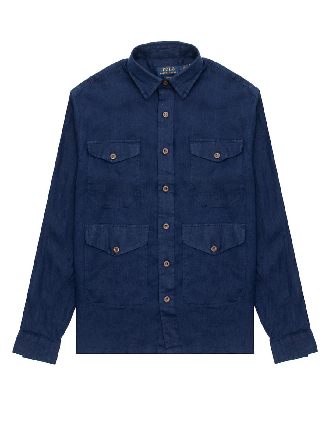 POLO Ralph Lauren overshirt-100% linnen-HEREN SHIRTS-Blauw