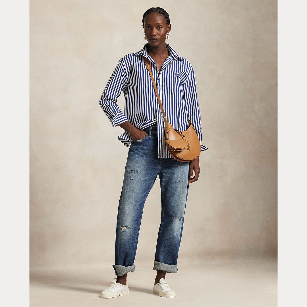 POLO Ralph Lauren – Oversized Fit Blouse -100% katoen-DAMES TOPS & BLOUSES-Divers