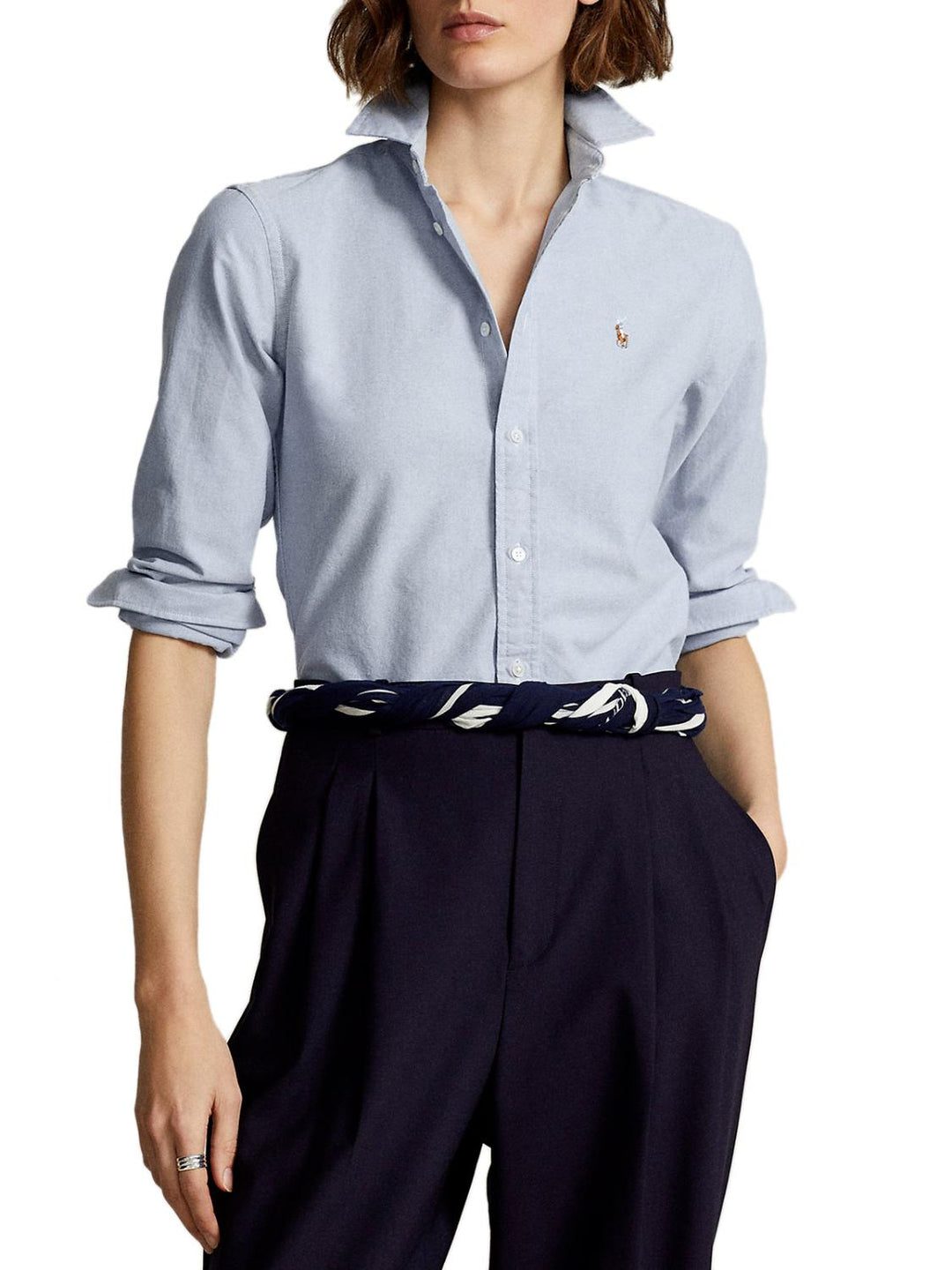 POLO Ralph Lauren Oxford shirt-100% katoen-DAMES TOPS & BLOUSES-Blauw