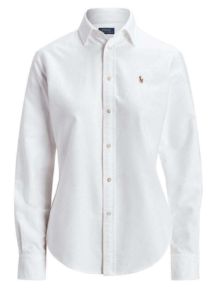 POLO Ralph Lauren Oxford shirt Slim Fit-100% katoen-DAMES TOPS & BLOUSES-Wit