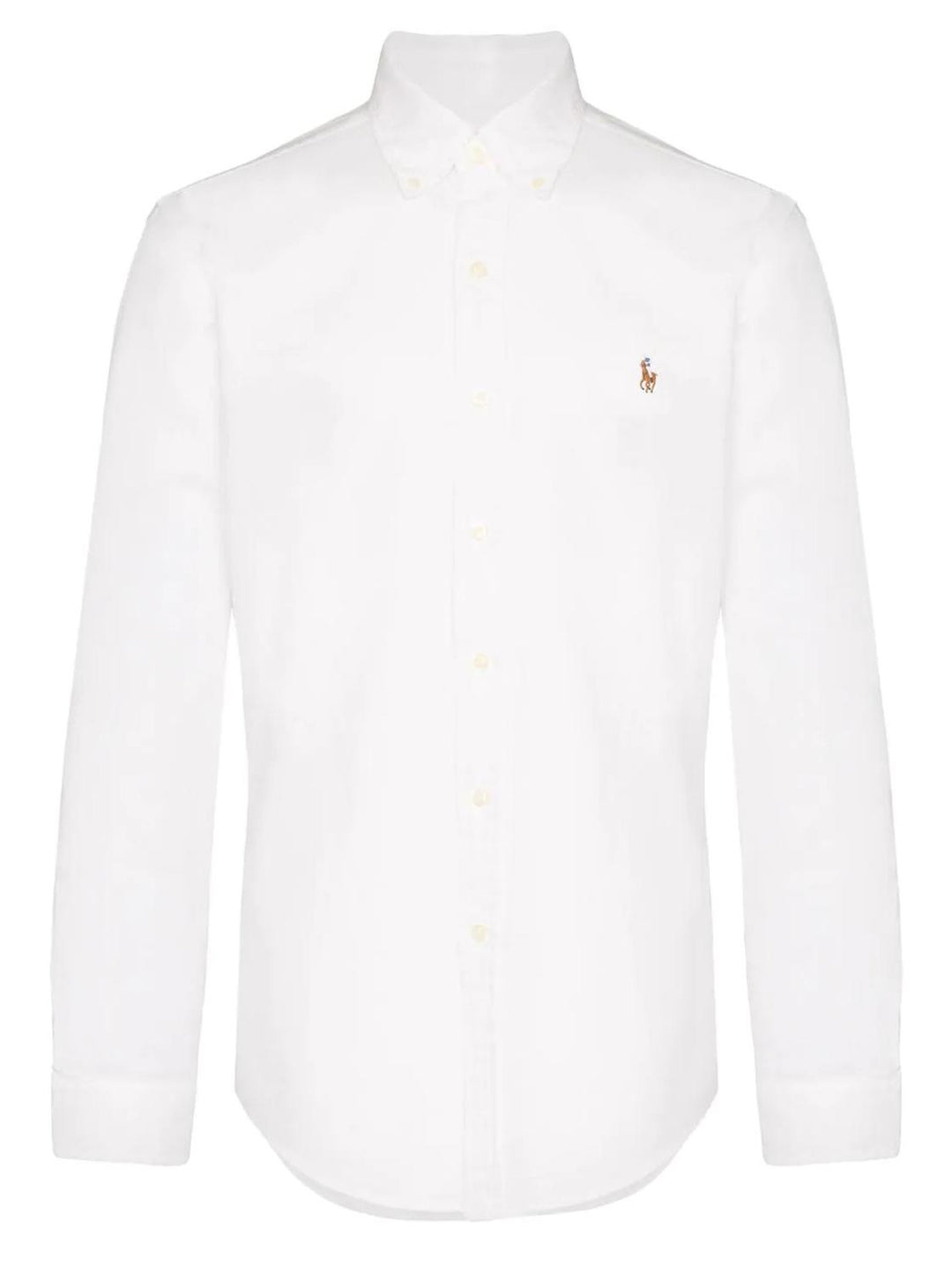 POLO Ralph Lauren Oxford slim-100% katoen-HEREN SHIRTS-Wit