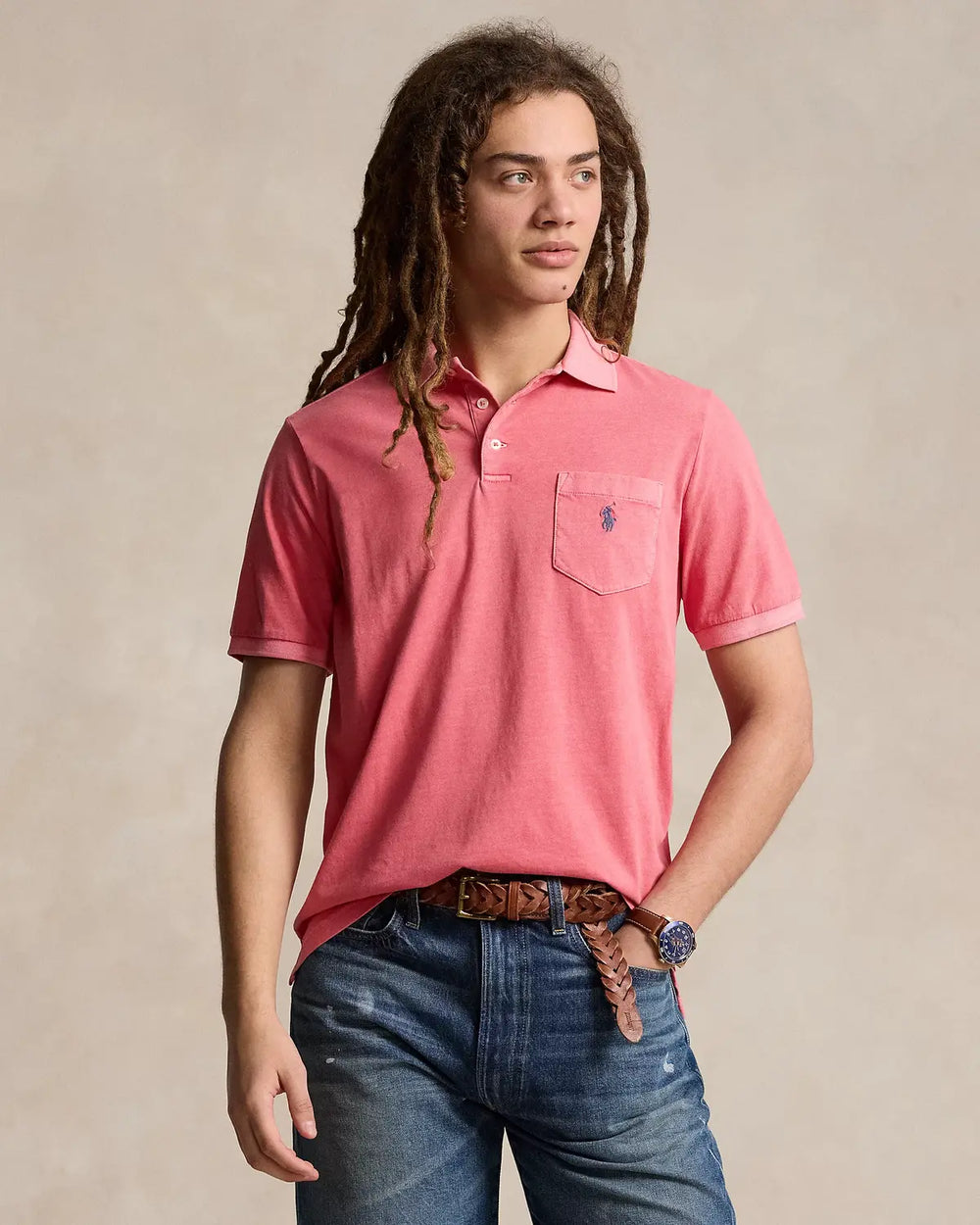 POLO Ralph Lauren polo -100% katoen-HEREN POLO'S & T-SHIRTS-Rood