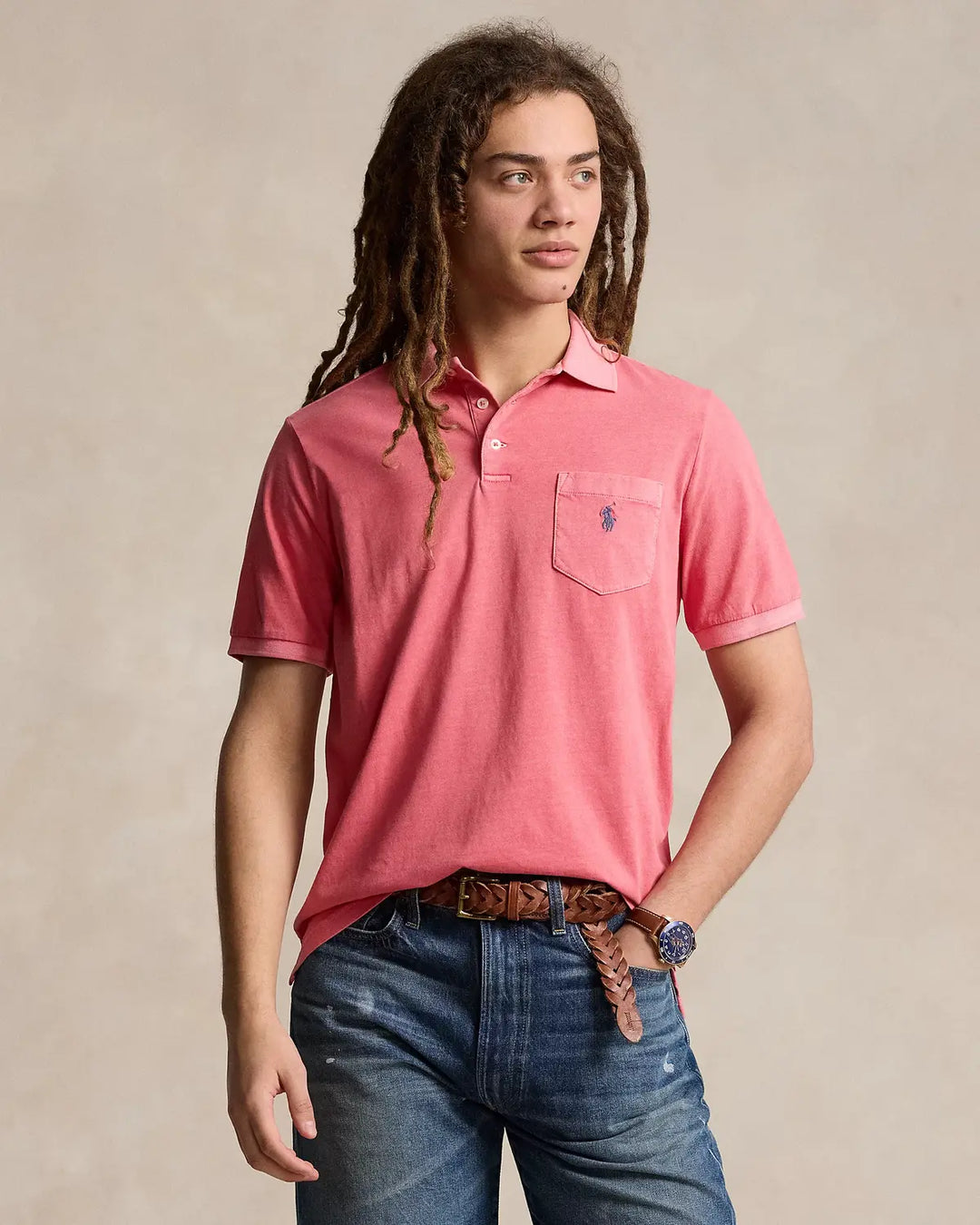 POLO Ralph Lauren polo -100% katoen-HEREN POLO'S & T-SHIRTS-Rood