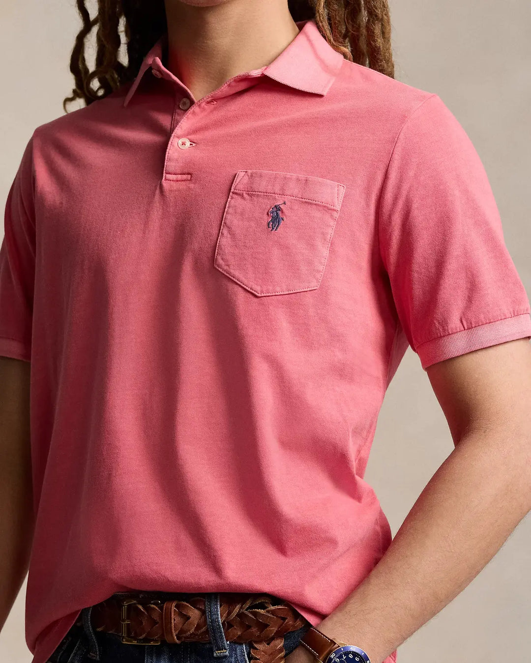 POLO Ralph Lauren polo -100% katoen-HEREN POLO'S & T-SHIRTS-Rood