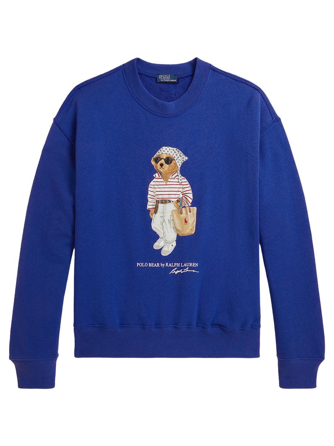 POLO Ralph Lauren Polo Bear Crewneck - Blauw-84% katoen, 16% polyester-DAMES TRUIEN & VESTEN-Blauw