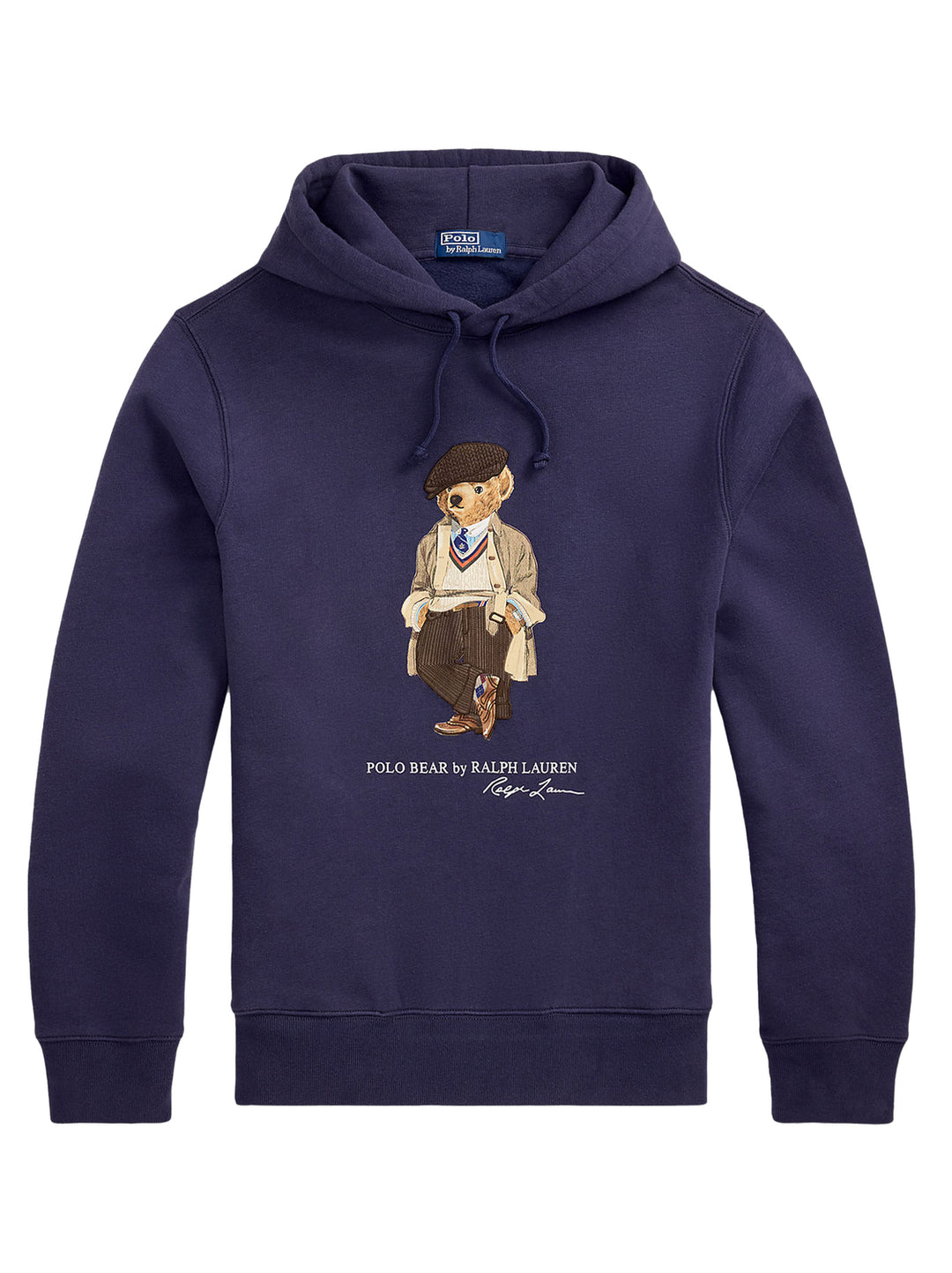 POLO Ralph Lauren Polo Bear Fleece Hoodie – Blauw-87% katoen, 13% polyester-HEREN TRUIEN & VESTEN-Blauw