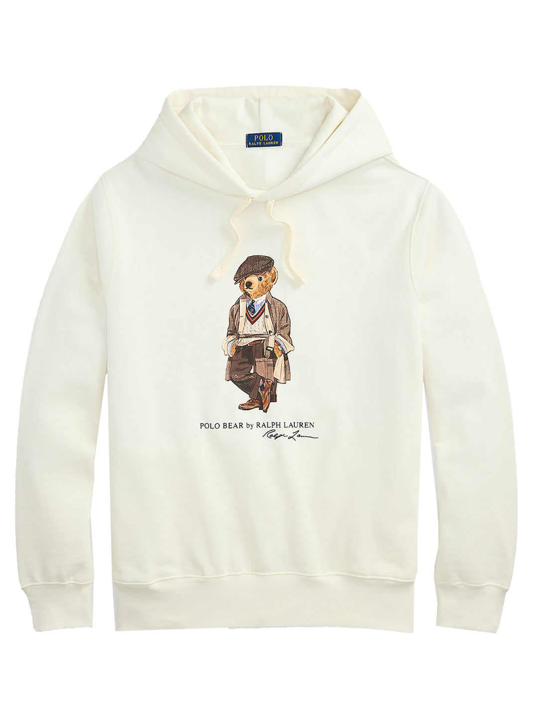 POLO Ralph Lauren Polo Bear Fleece Hoodie – Wit-81% katoen, 19% polyester-HEREN TRUIEN & VESTEN-Wit