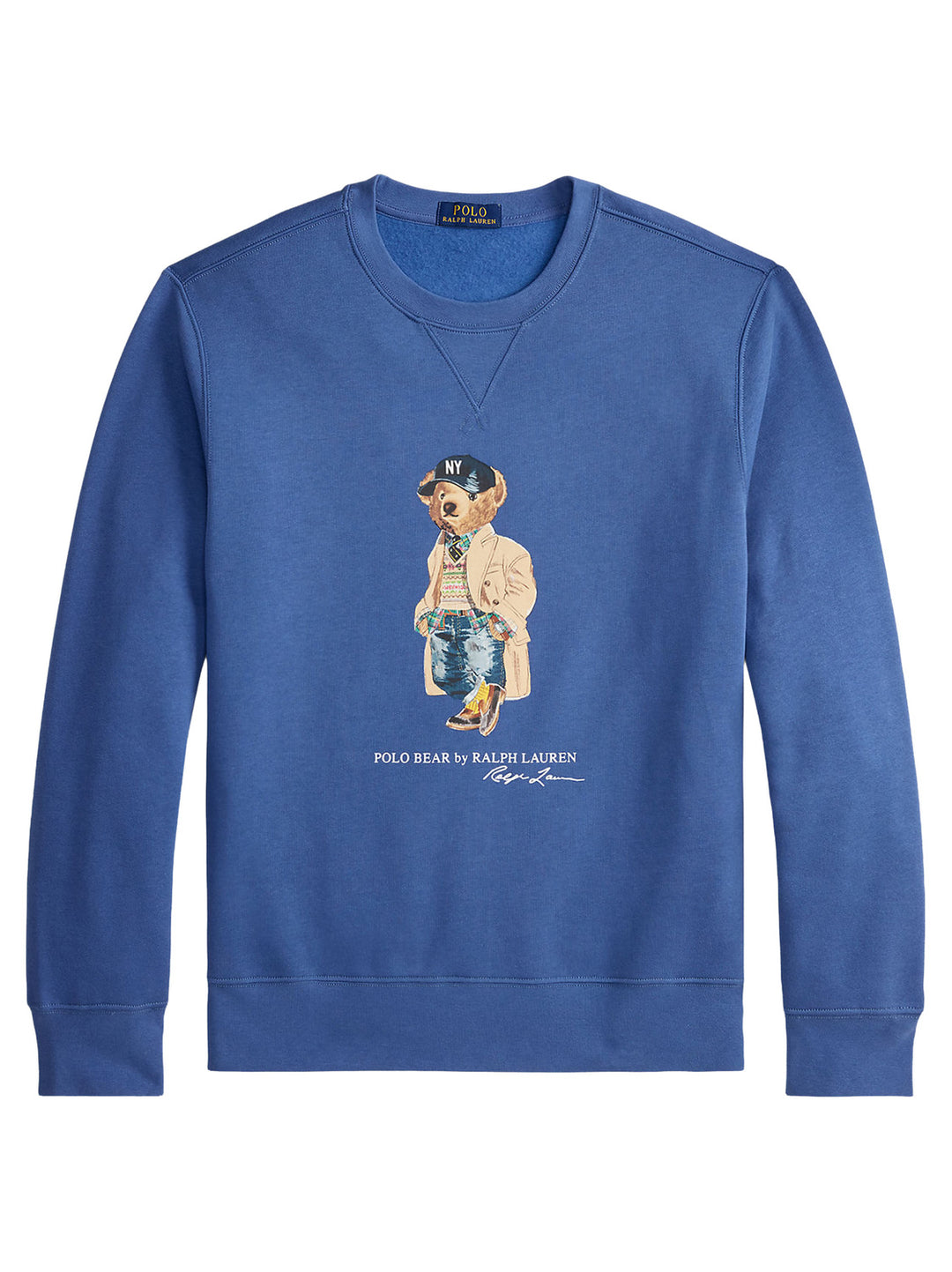 POLO Ralph Lauren Polo Bear Fleece Sweater – Blauw-81% katoen, 19% polyester<br />Ribbelboorden: 99% katoen, 1% elastaan-