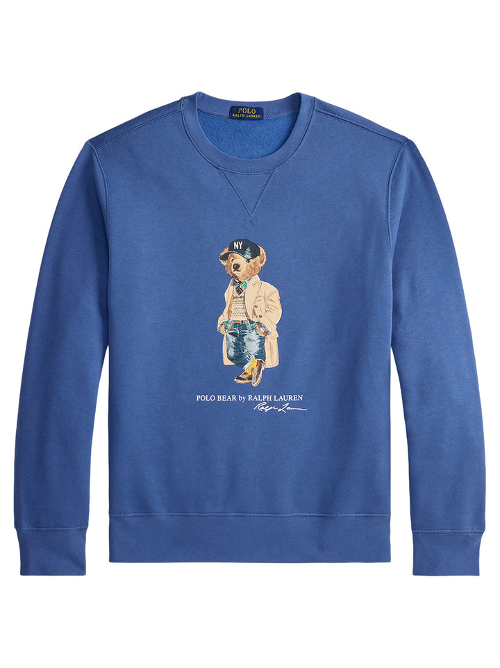 POLO Ralph Lauren Polo Bear Fleece Sweater – Blauw-81% katoen, 19% polyester<br />Ribbelboorden: 99% katoen, 1% elastaan-