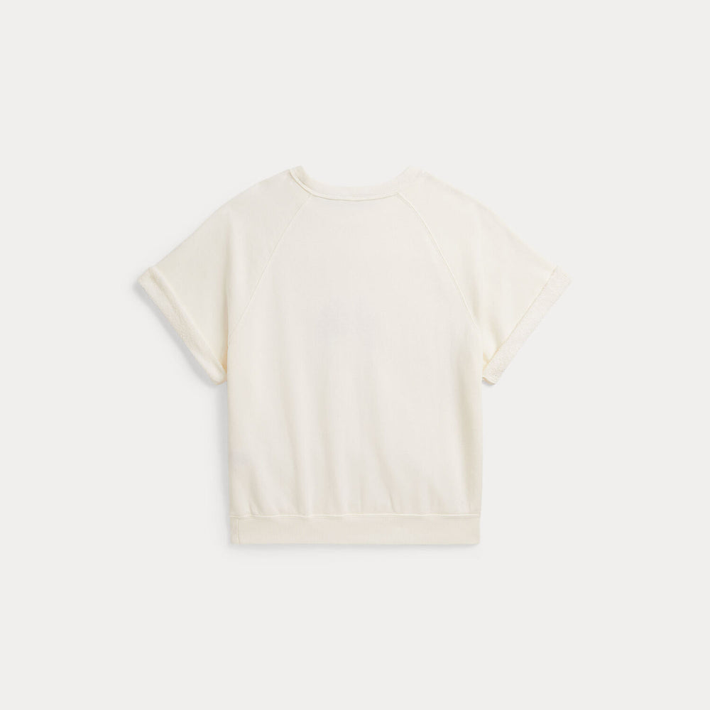 POLO Ralph Lauren Polo Bear Fleece Sweater – Wit-84% katoen, 16% polyester-DAMES TRUIEN & VESTEN-Wit